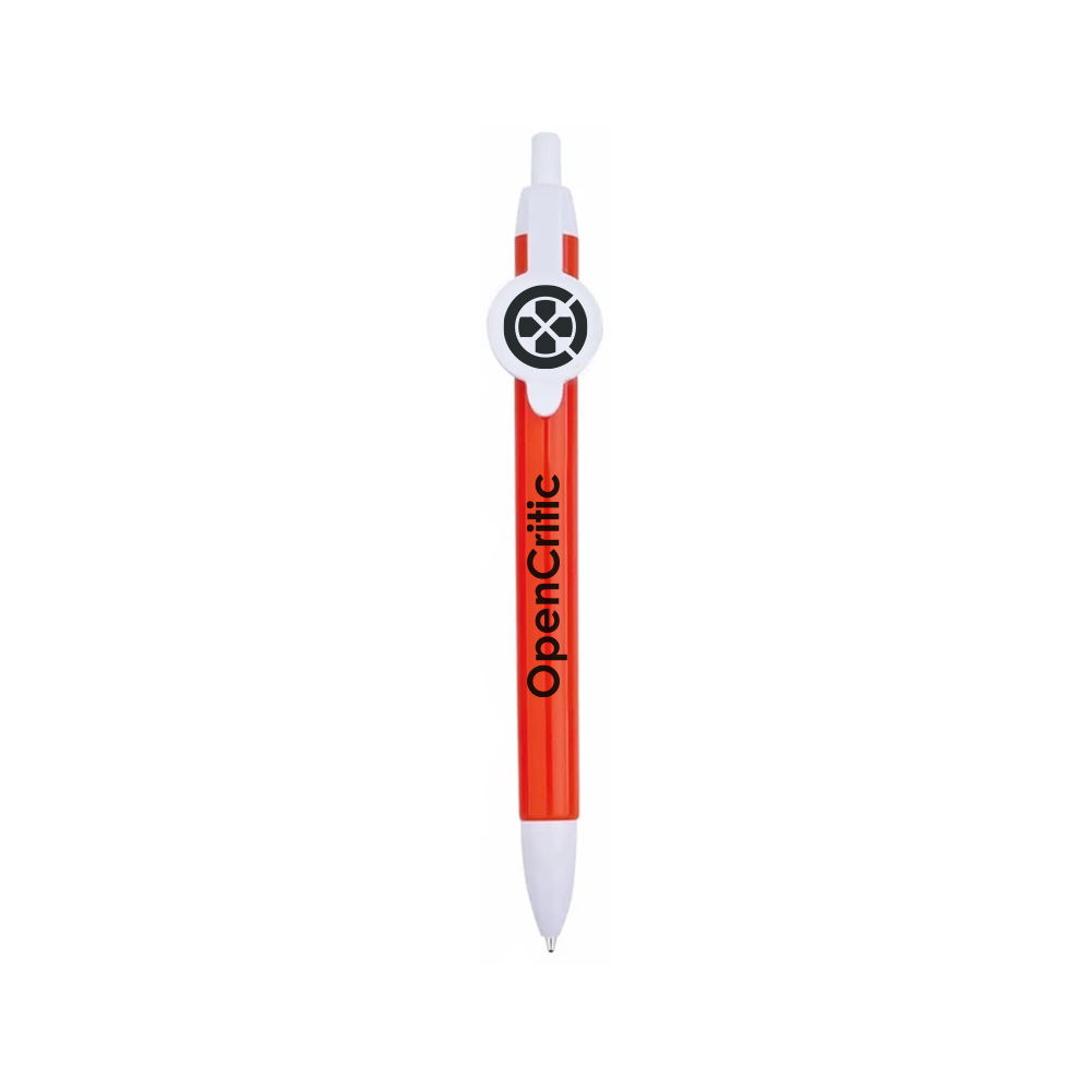 Round Clip Ball Pen Premium Ink 12
