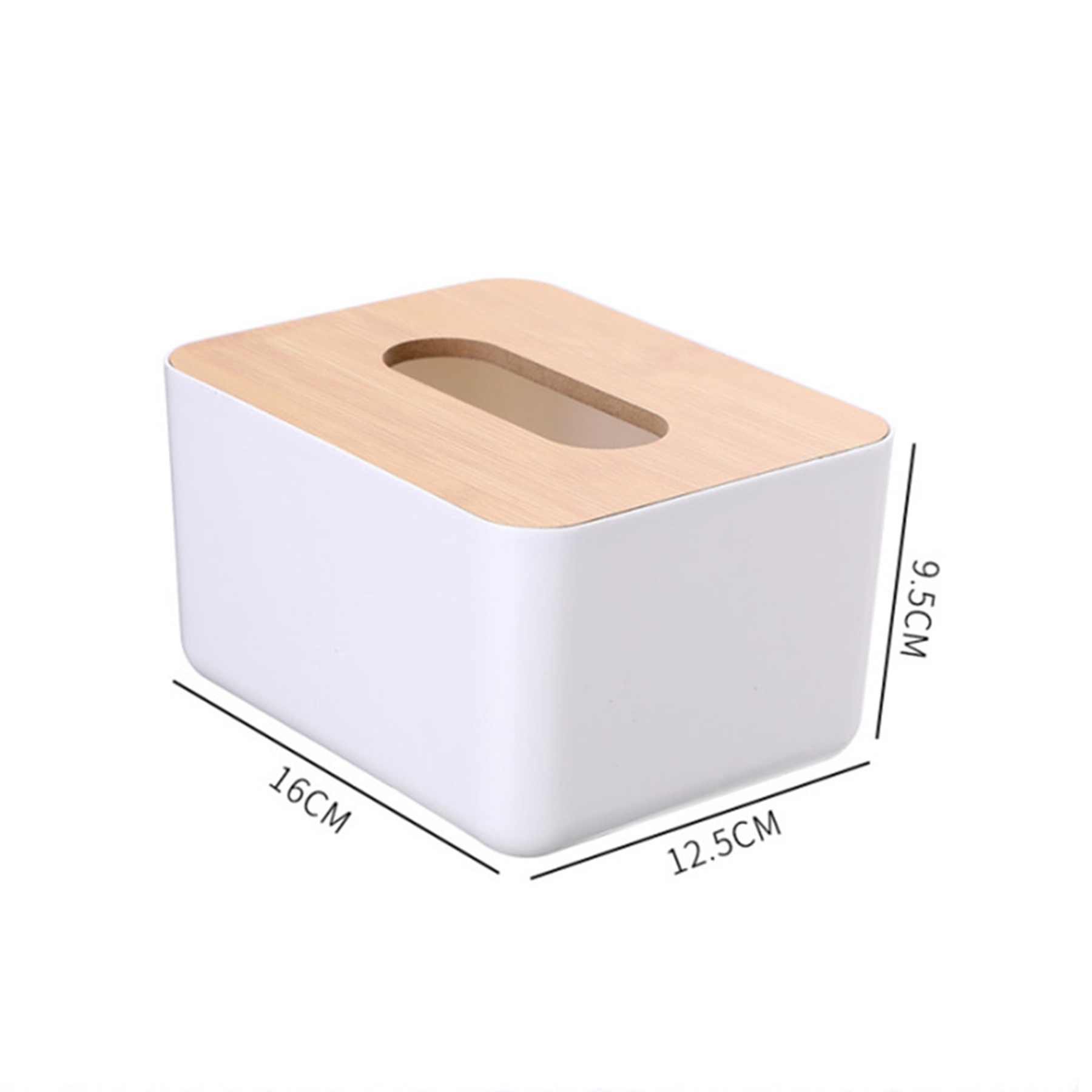 Wooden Rectangular Tissue Box Holder 2