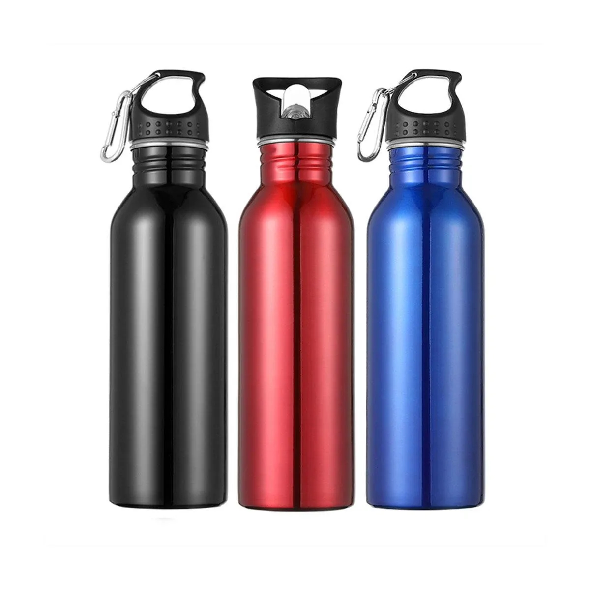 Stainless Steel Sports Bottle With Carabiner 5