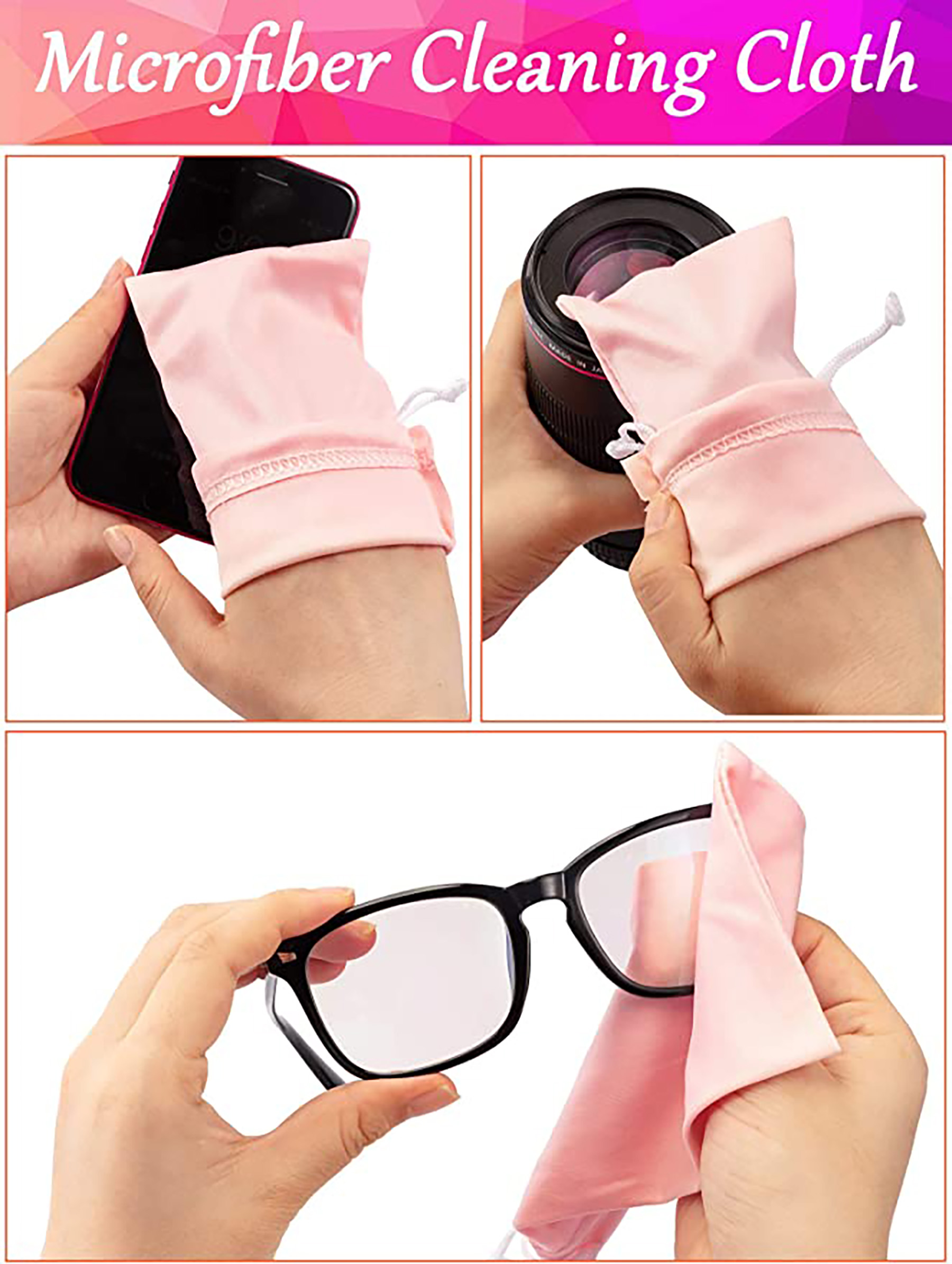 Microfiber Sunglasses Pouch With Drawstring Closure 6