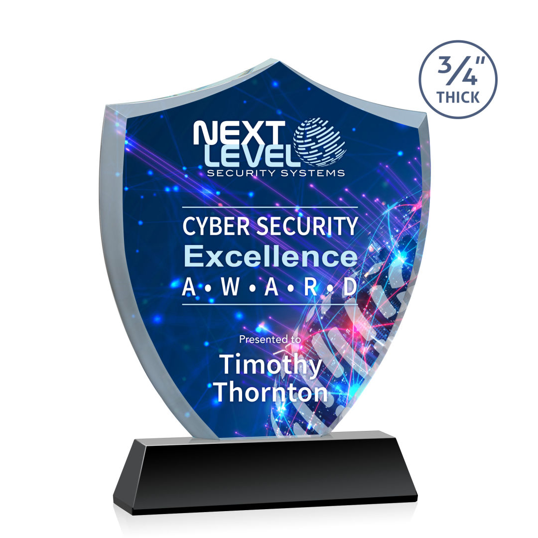 Scudo Shield VividPrint™ Award on Newhaven - Black 10