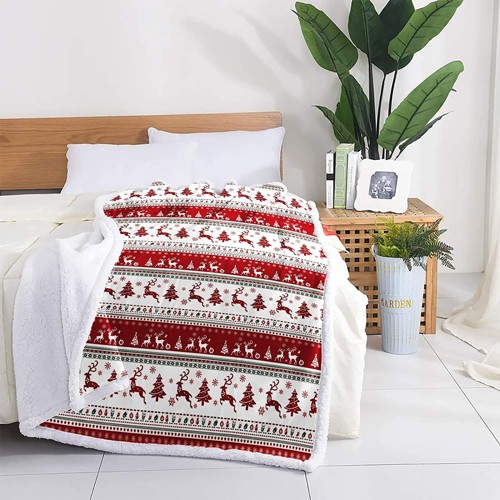 Full Sublimation Sherpa Throw Blanket - 40"x50" 2