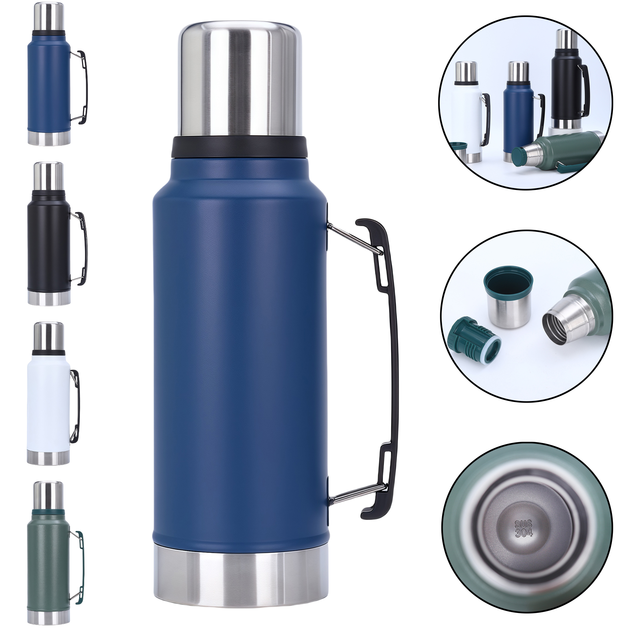 1000ml Stainless Steel Vacuum Insulated Water Bottle for Outdoor 3
