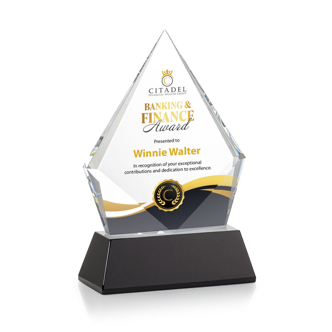 Shelton VividPrint™ Award on Newhaven Base - Black 12
