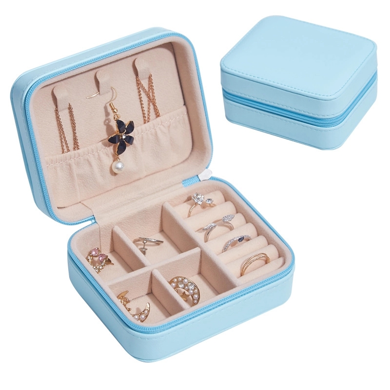 Portable Travel Jewelry Organizer Box & Earring Ring Storage 5