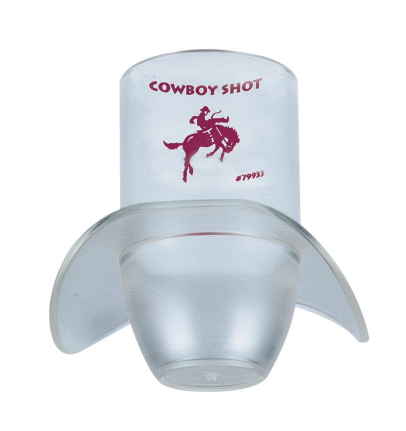 2 oz. Plastic Cowboy Hat Shot Glass 1