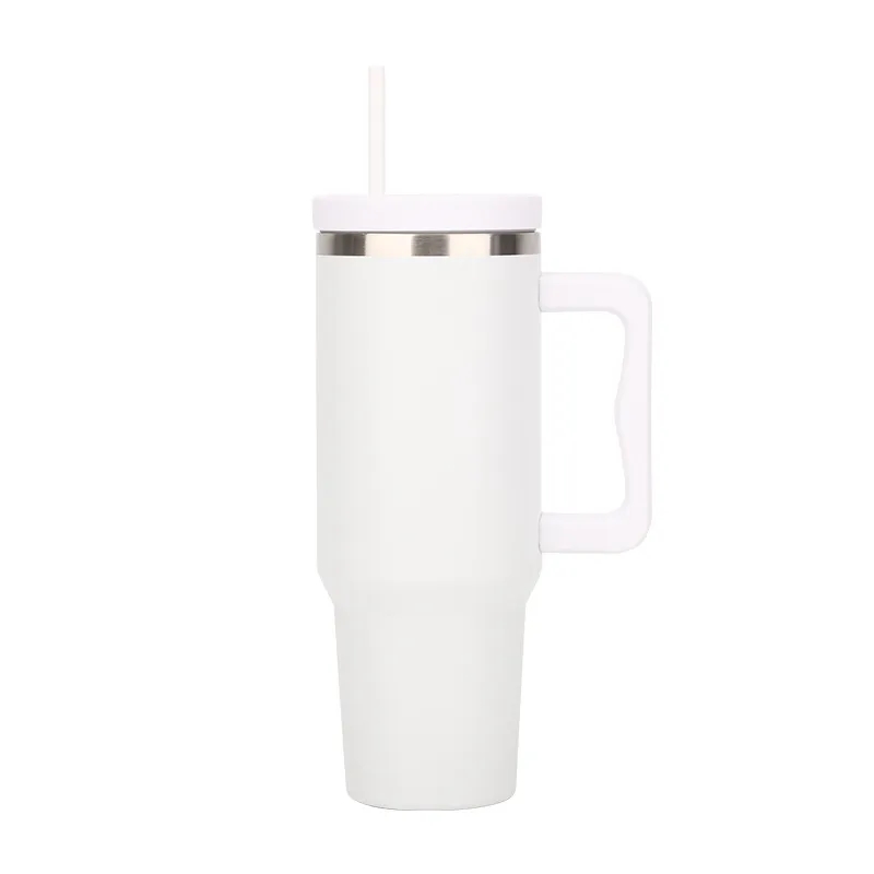 40 oz Tumbler with Handle and Straw 10