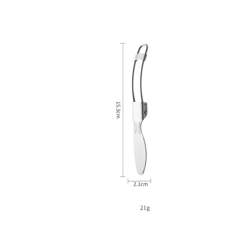 Folding Spoon Fork Knife Set with pouch 12