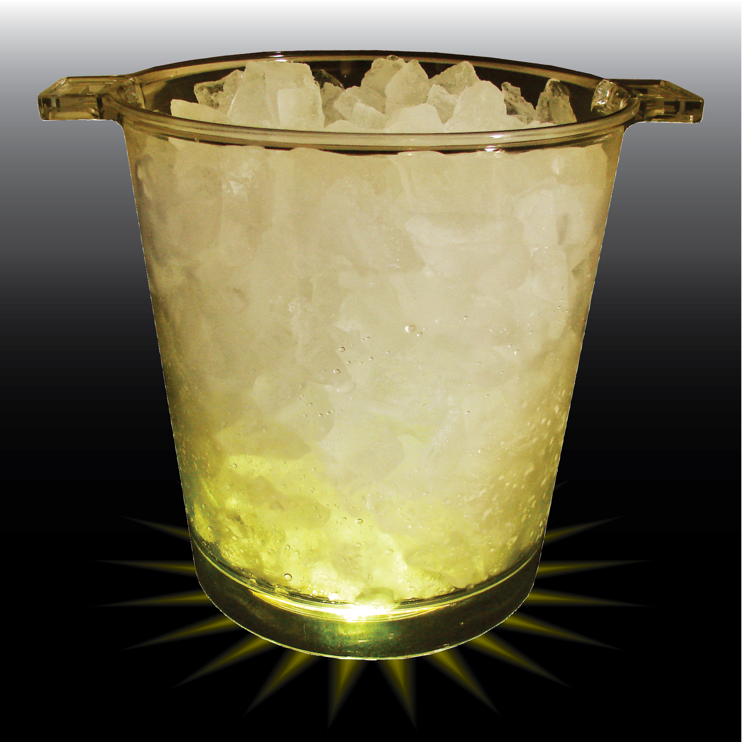 200oz Lites Up Plastic Ice Bucket with Handles 6