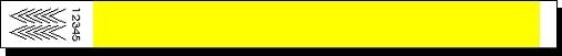 1" Tyvek Wristband - Neon - Black Light Sensitive 1