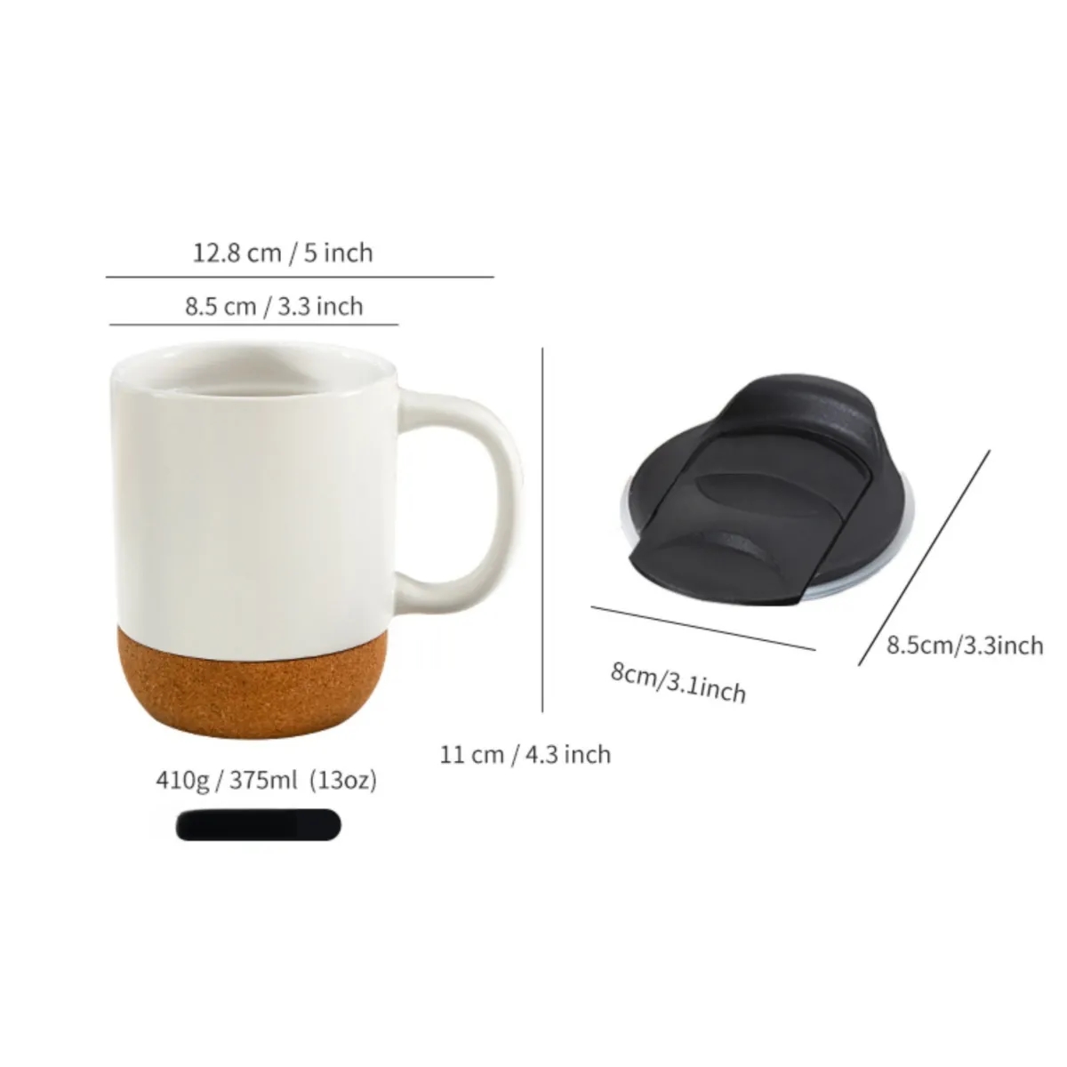 Cork Bottom Ceramic Mug 2