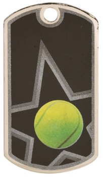 Tennis Star Metal Dog Tag 2