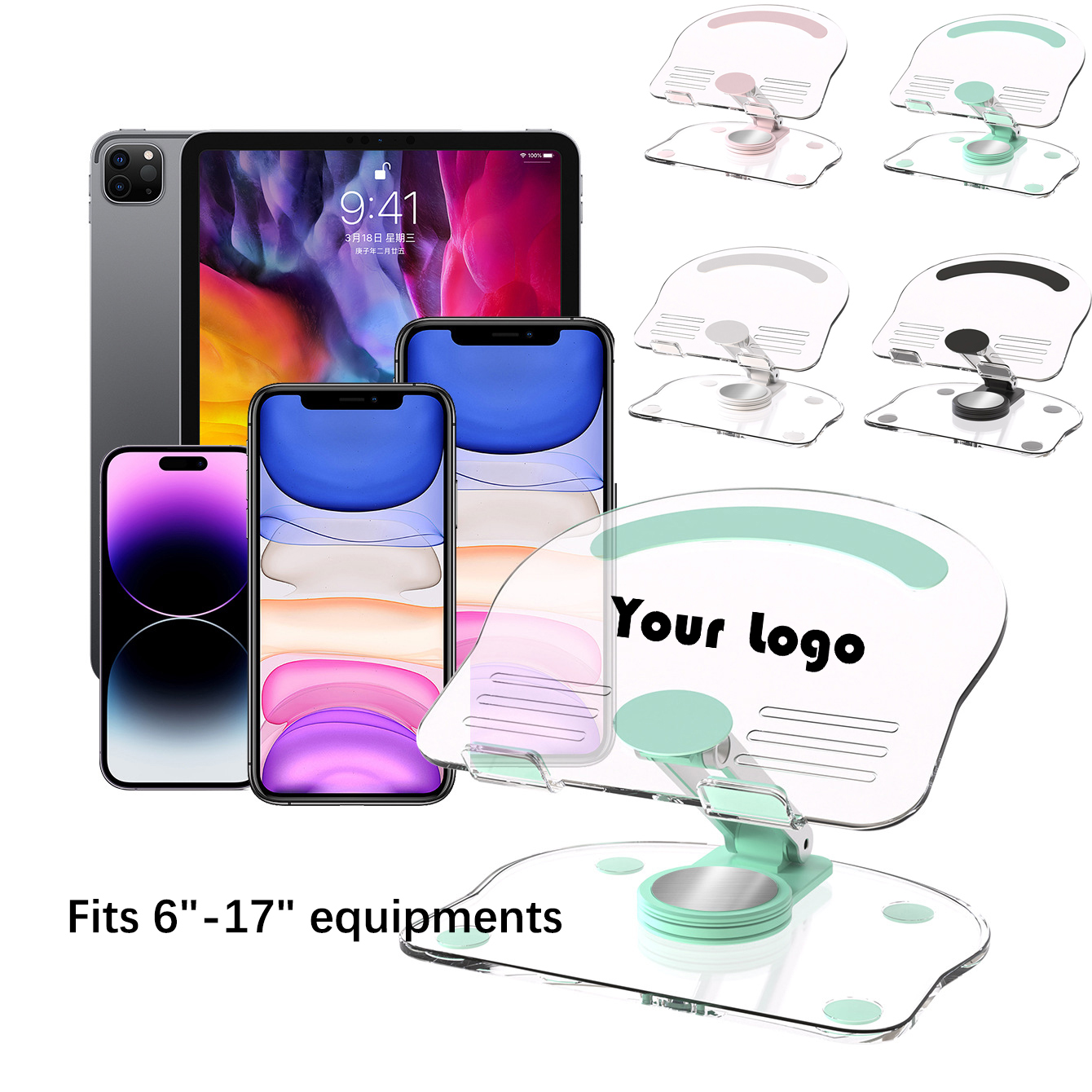 Rotating Acrylic Phone Holder 2