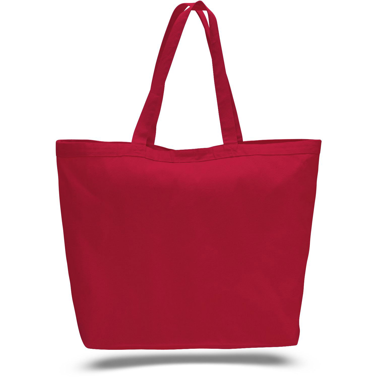 12 oz. Cotton Canvas Big Tote Bag USA Decorated (23" x 17")