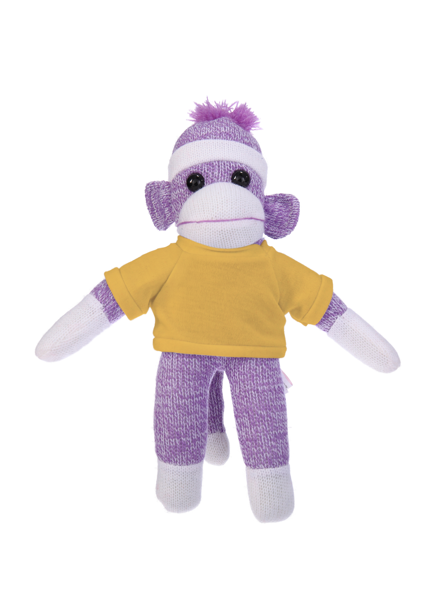 Plush Purple Sock Monkey with Tee 11