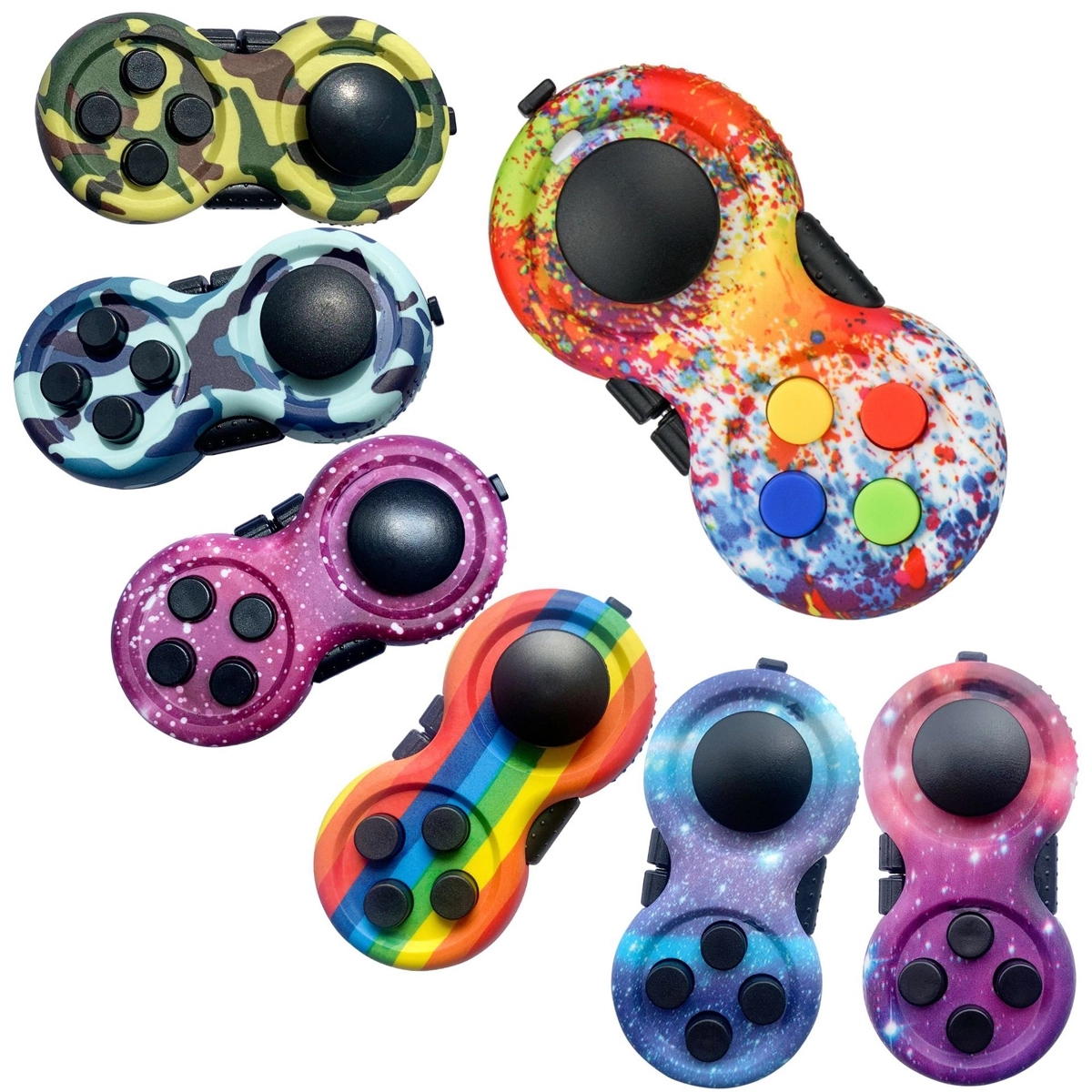 The Rubberized Classic Controller Game Pad Fidget Retro Toy 4