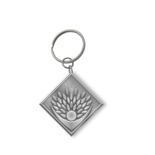 Customized Zinc Alloy Keychain with Antique Silver Plating 4