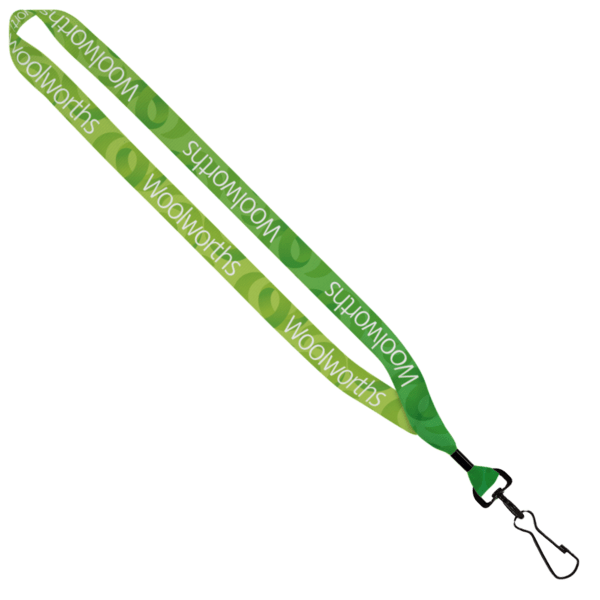 3/4" rPET Dye-Sublimated Lanyard w/ Metal Crimp & Metal Split-Ring 41