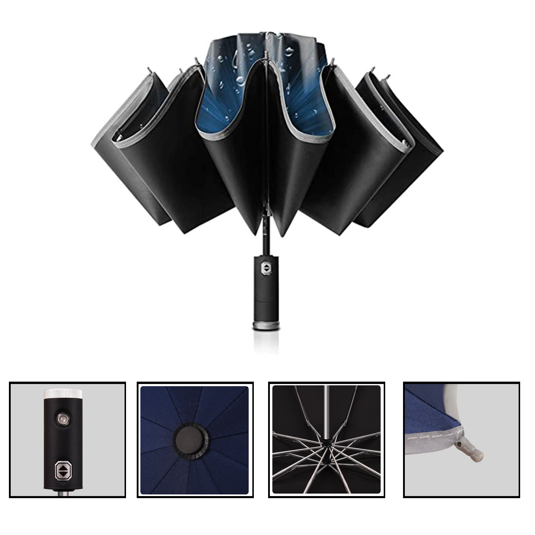 Led Rebel Folded Umbrella 2