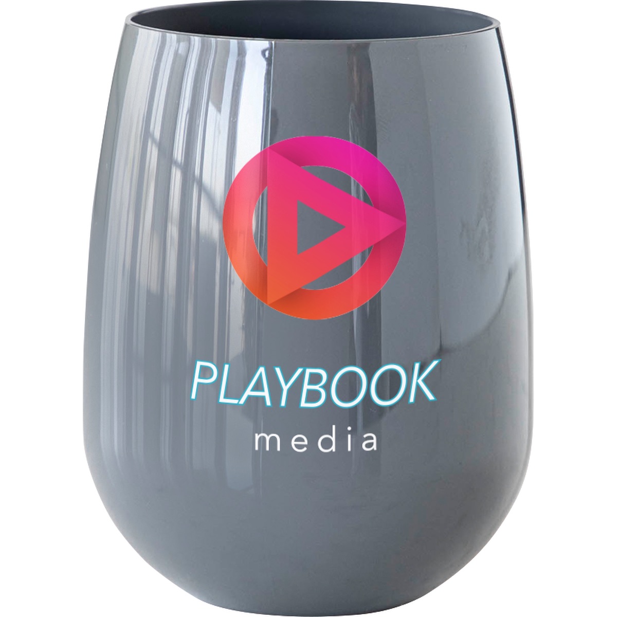 Symglass 12oz Colored Stemless Wine Glass 2