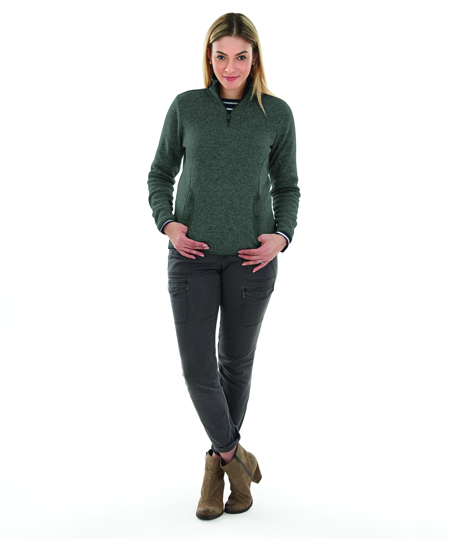 Women's Heathered Fleece Pullover