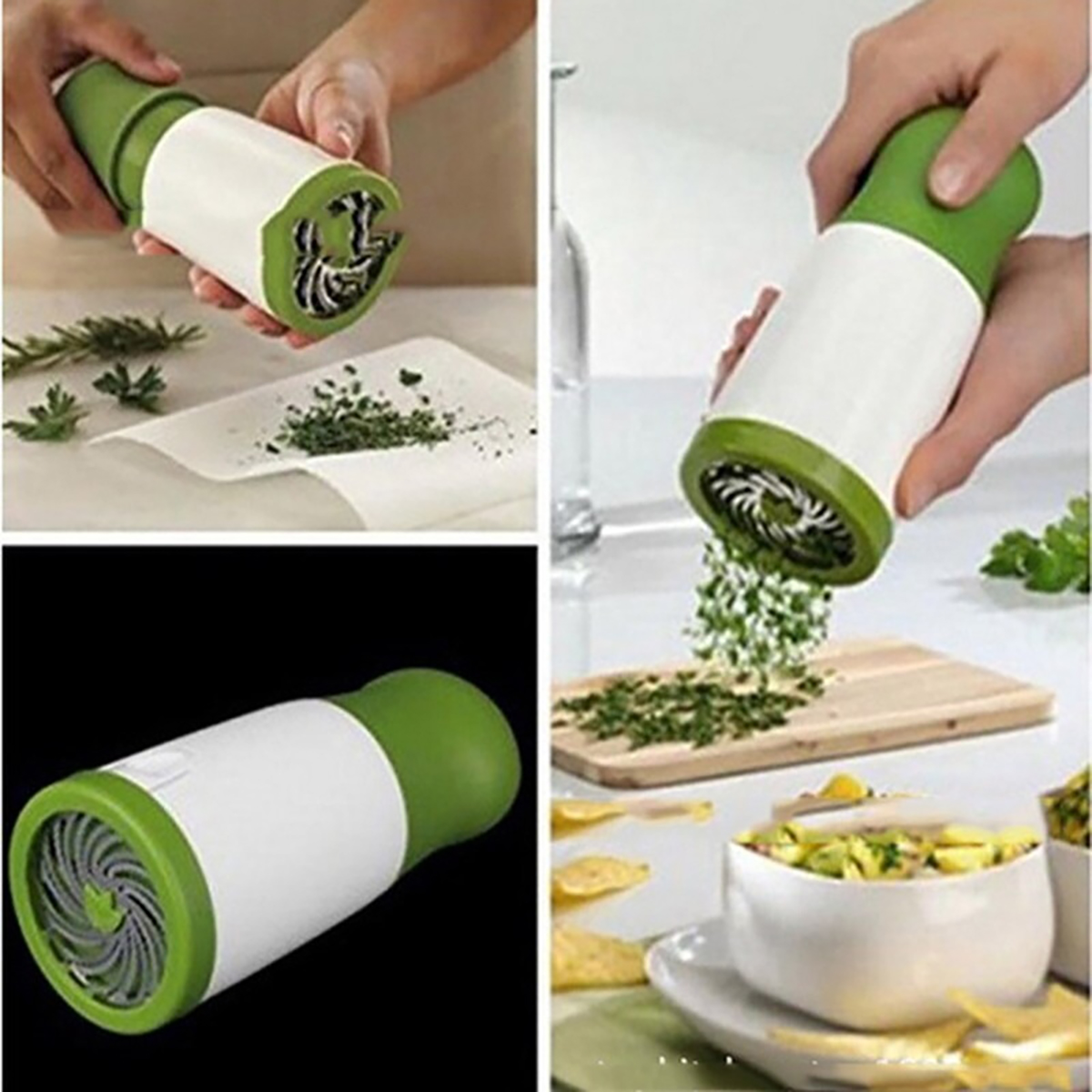 Manual Herb Grinder for Kitchen With Rotating Blade 4