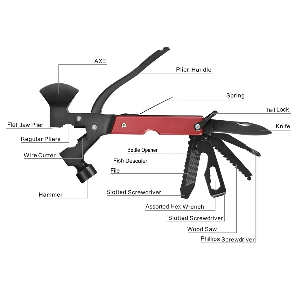 14 in 1 Multitool Camping Tool 3