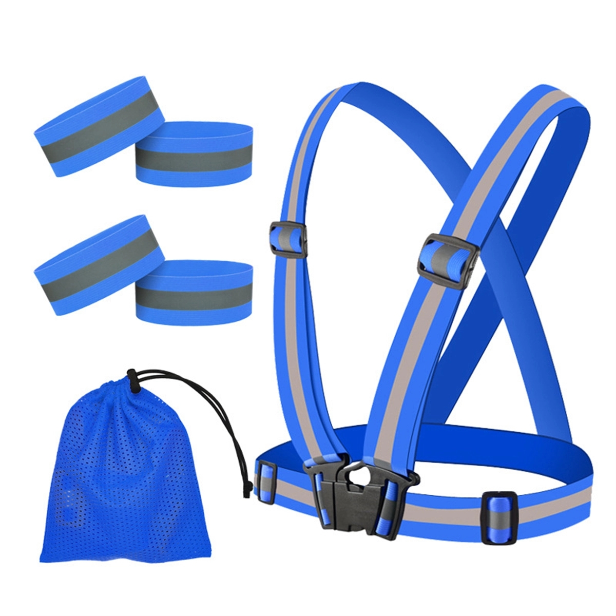 1.57In Wide Reflective Vest With Reflector Bands 3