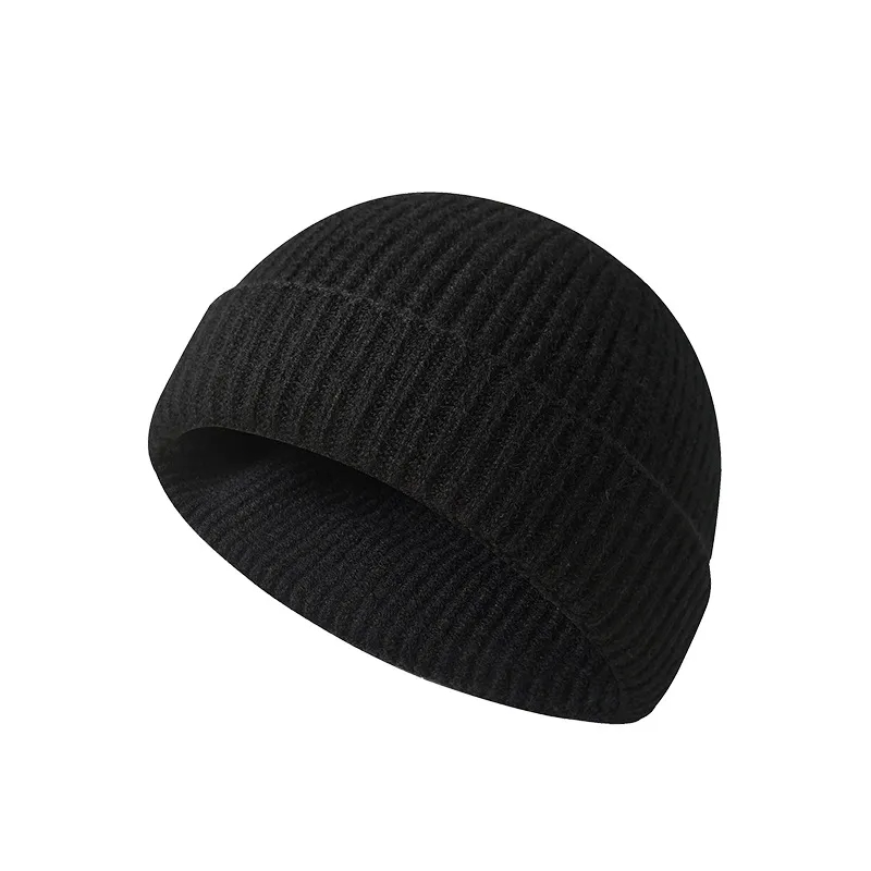Autumn Winter Short One-Piece Seamless Knitted Sailor Cap 5
