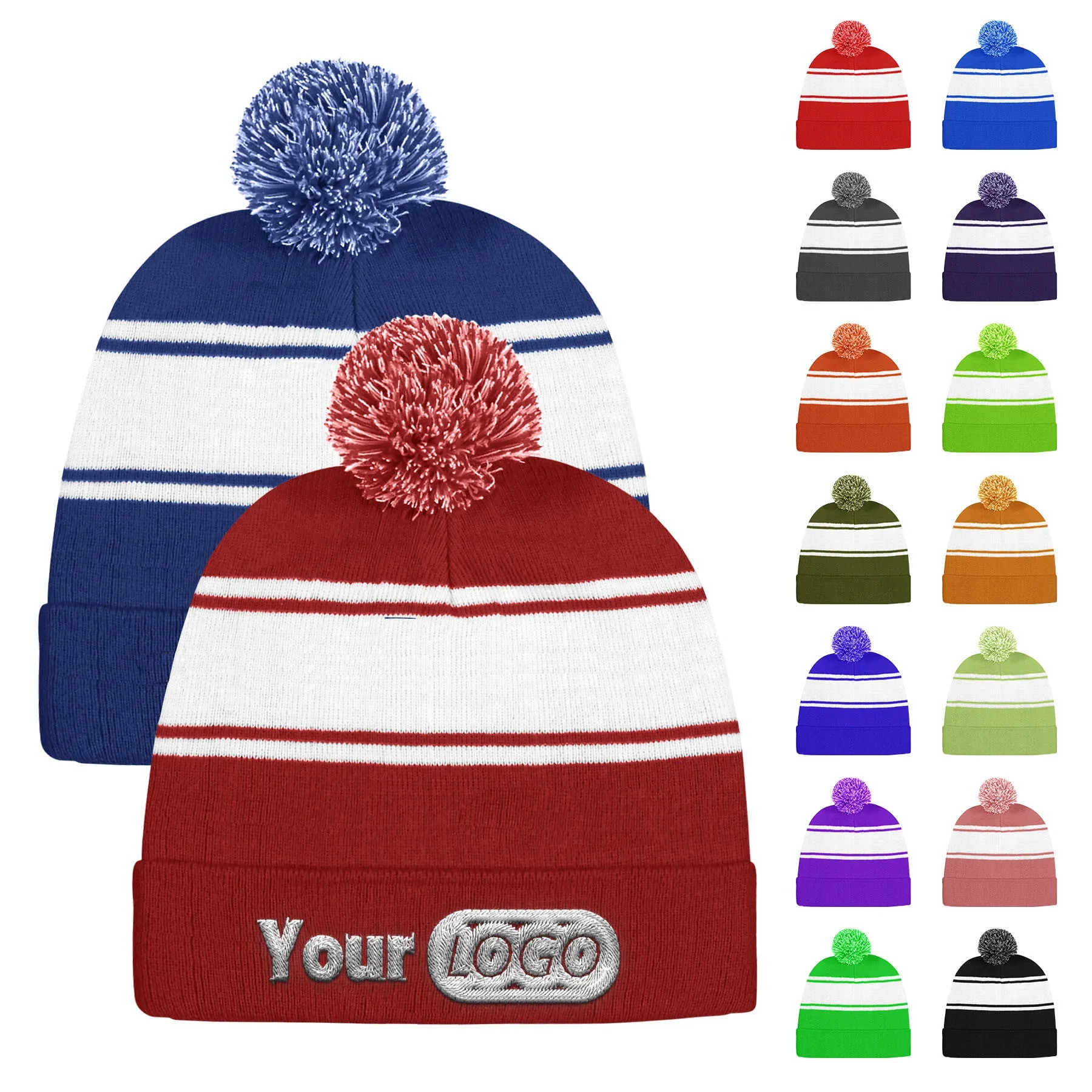 Striped Kids' Knit Beanie 6