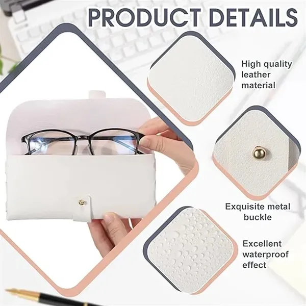 Soft PU Leather Sunglasses Pouch 13