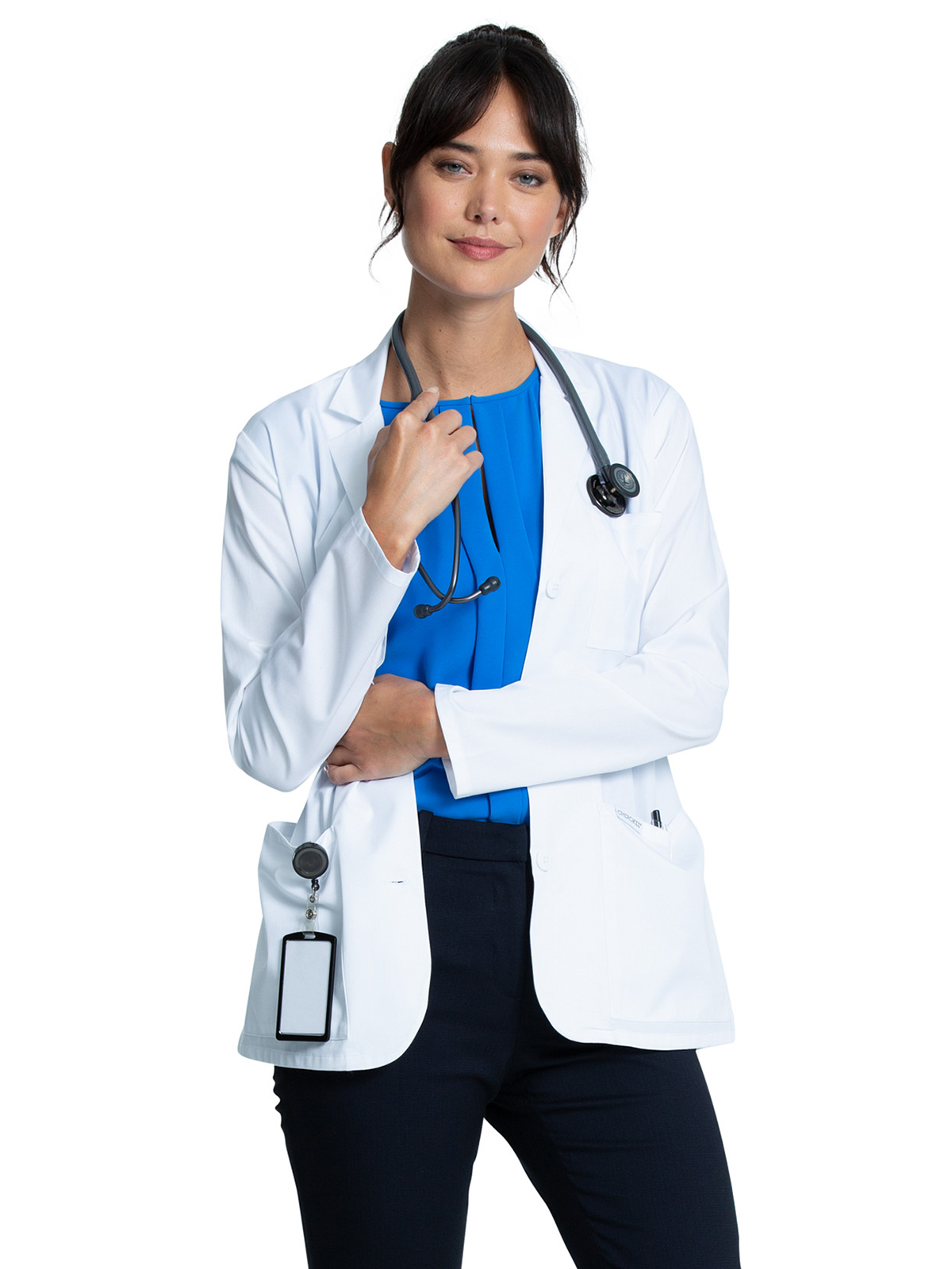 Cherokee - Project Lab - Women's Three-Pocket 28" Consultation Lab Coat 5