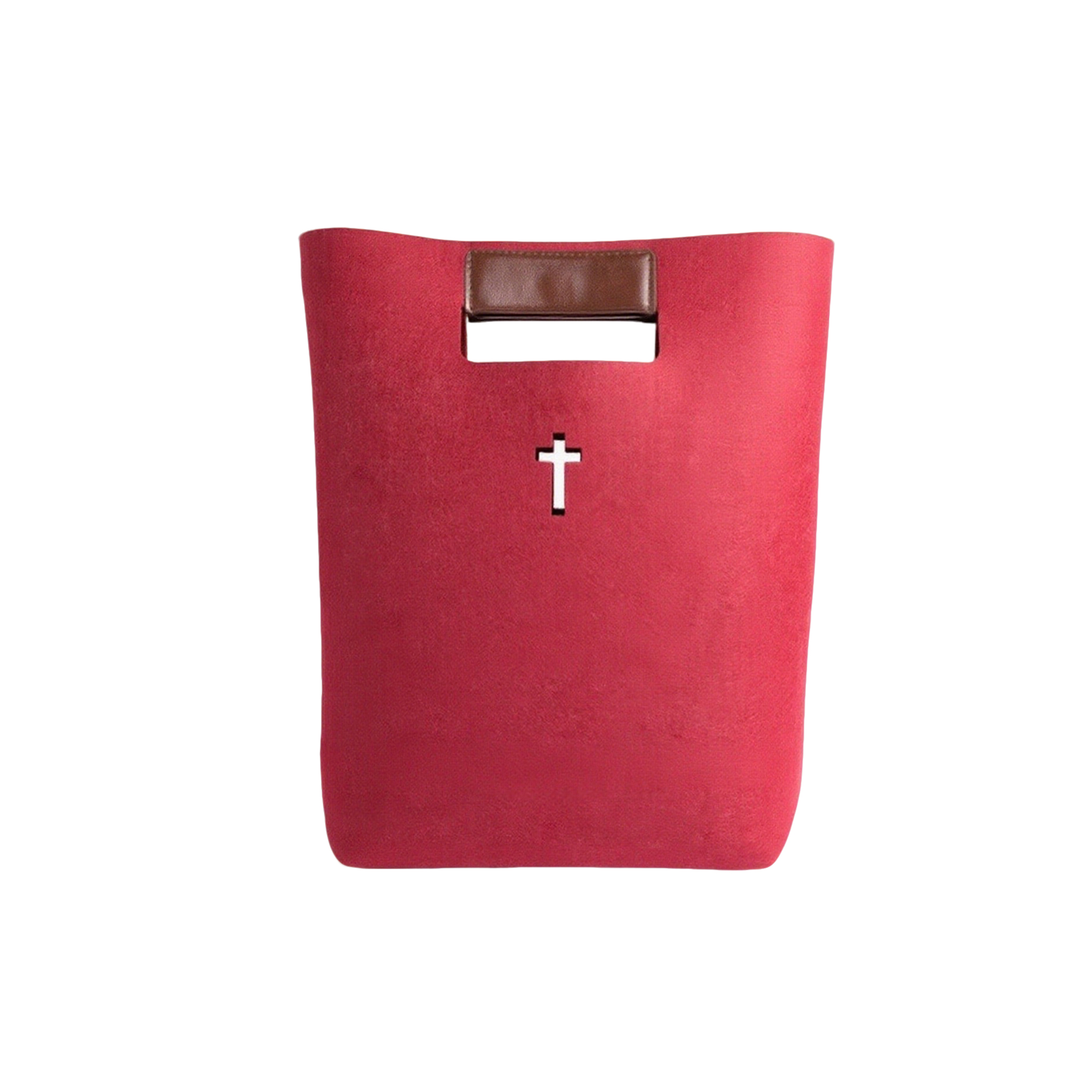 Handle Carrier Reusable Felt Tote Bag, custom tote bag with logo imprint 3