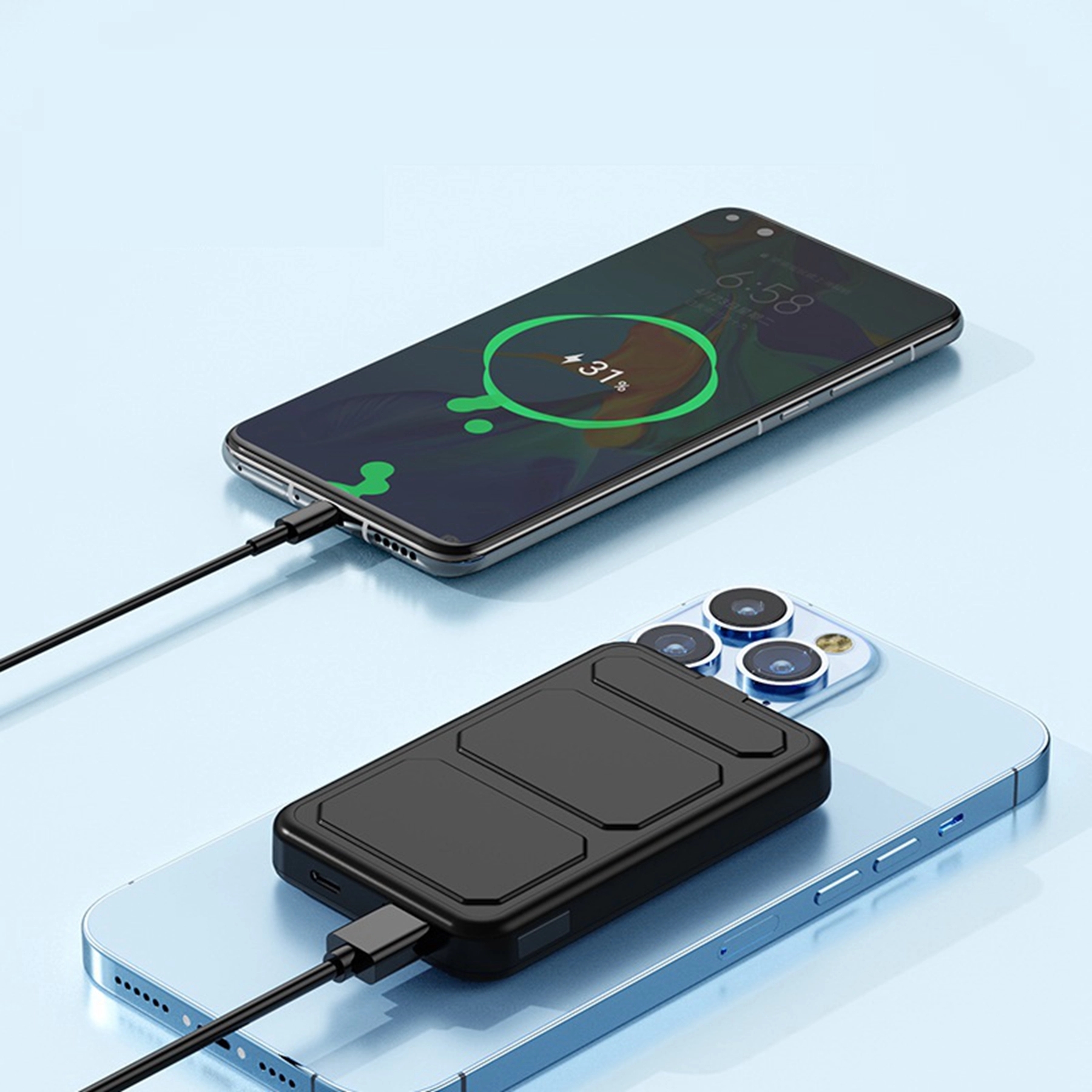 10000 mAh Magnetic Power Bank Wireless Charger 6