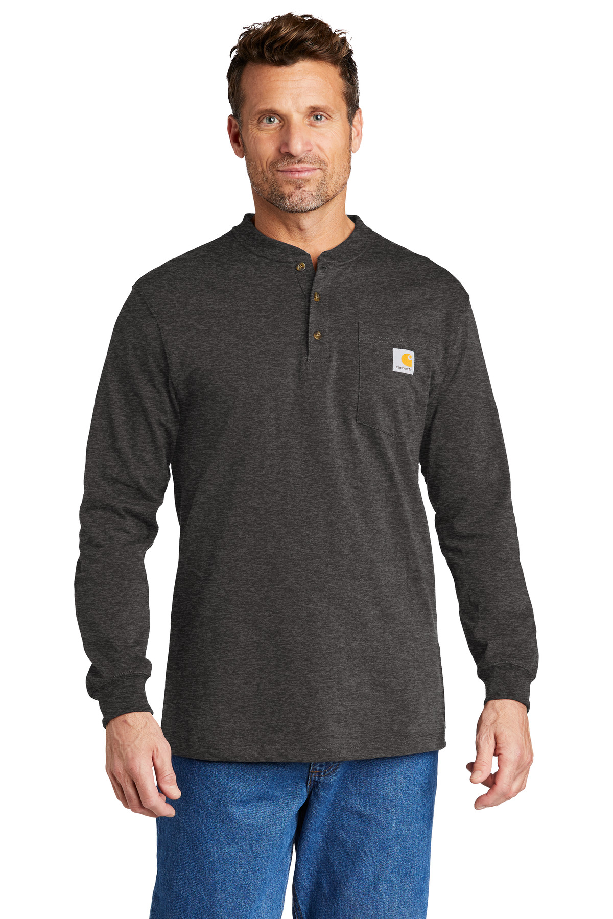 Carhartt Long Sleeve Henley T-Shirt CTK128 36