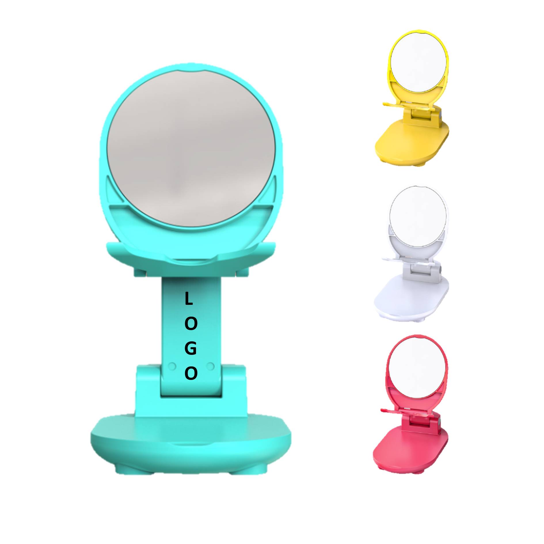 Adjustable Portable Stand Phone Holder With Mirror 2