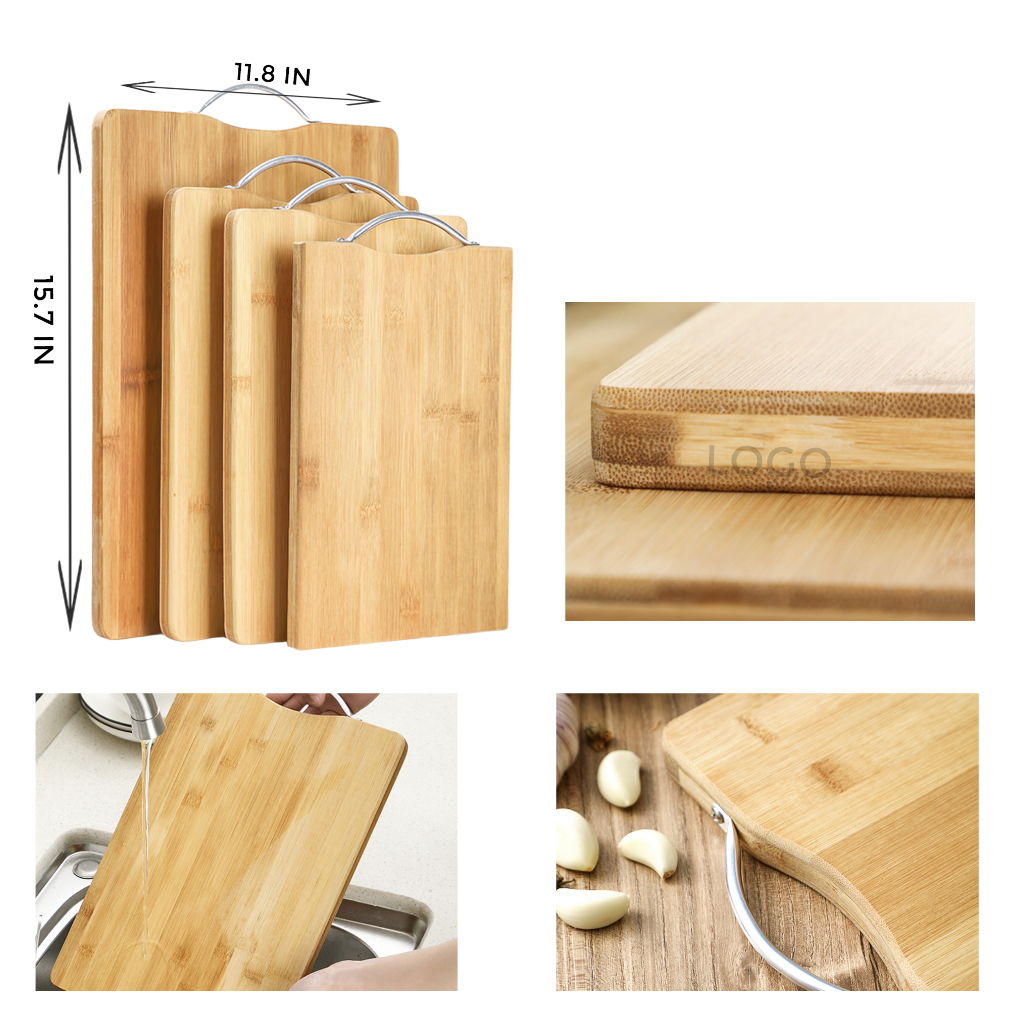 MOQ 10 PCS Natural Wooden Cutting Board 3