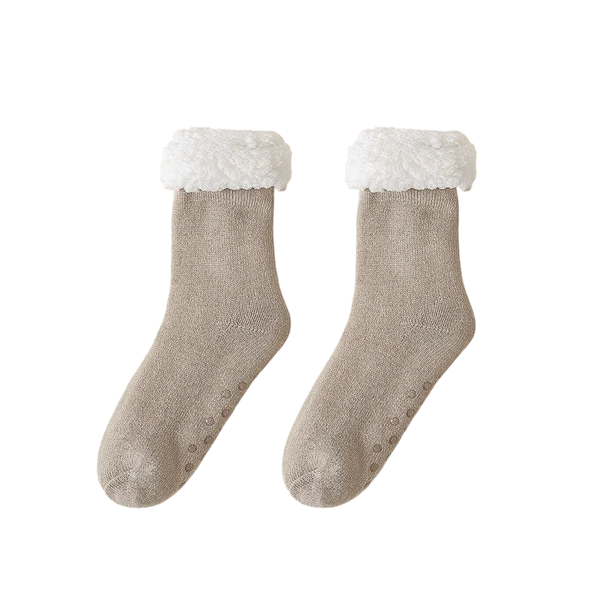 Thick Fleece Lined Slipper Sock 7.87" Length x 8.66" Width 3