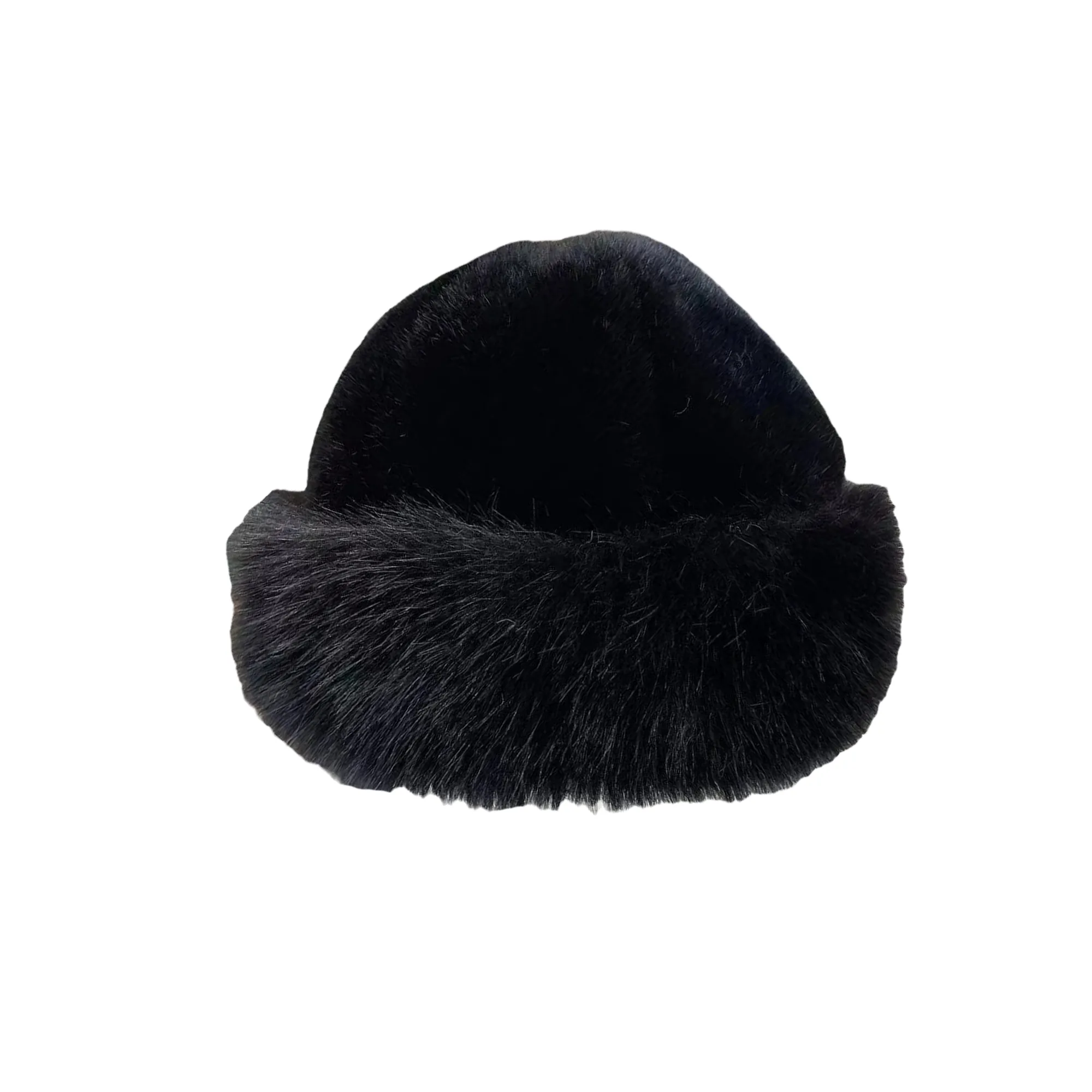 Faux Fur Bucket Hat Fisherman Winter Aussie Cap Mink Furry 2