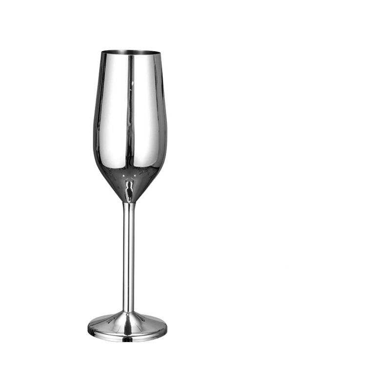 Custom 7 oz Stainless Steel Champagne Glasses 8