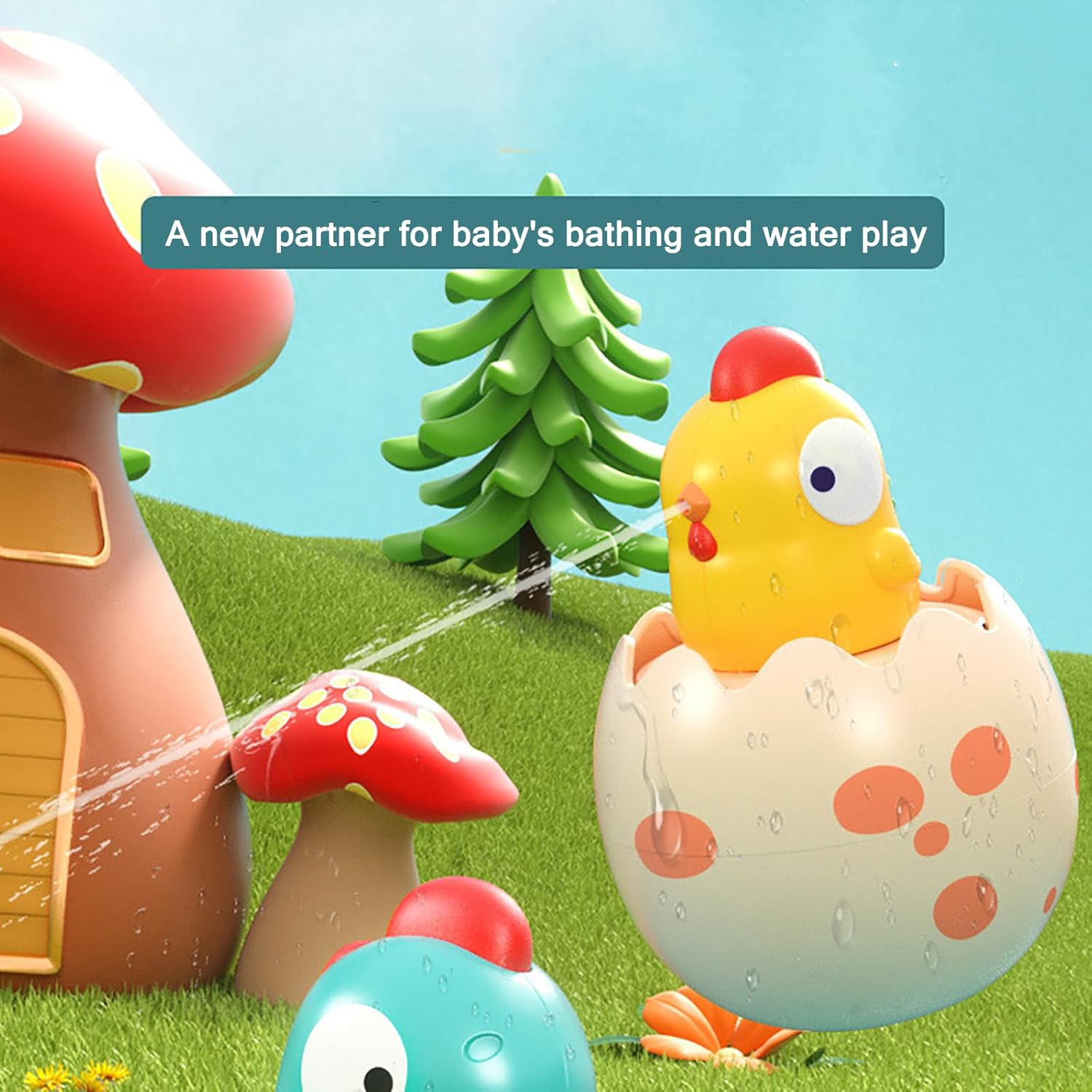 Baby Bath Water Squirters Toys 5