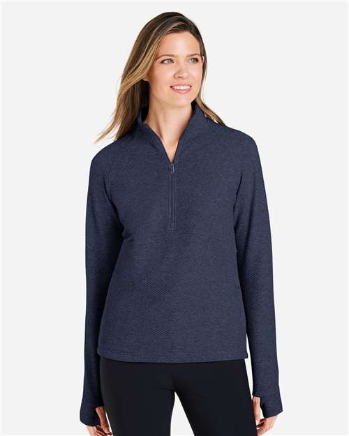 Women's Spirit Textured Quarter-Zip Pullover - NE725W 3