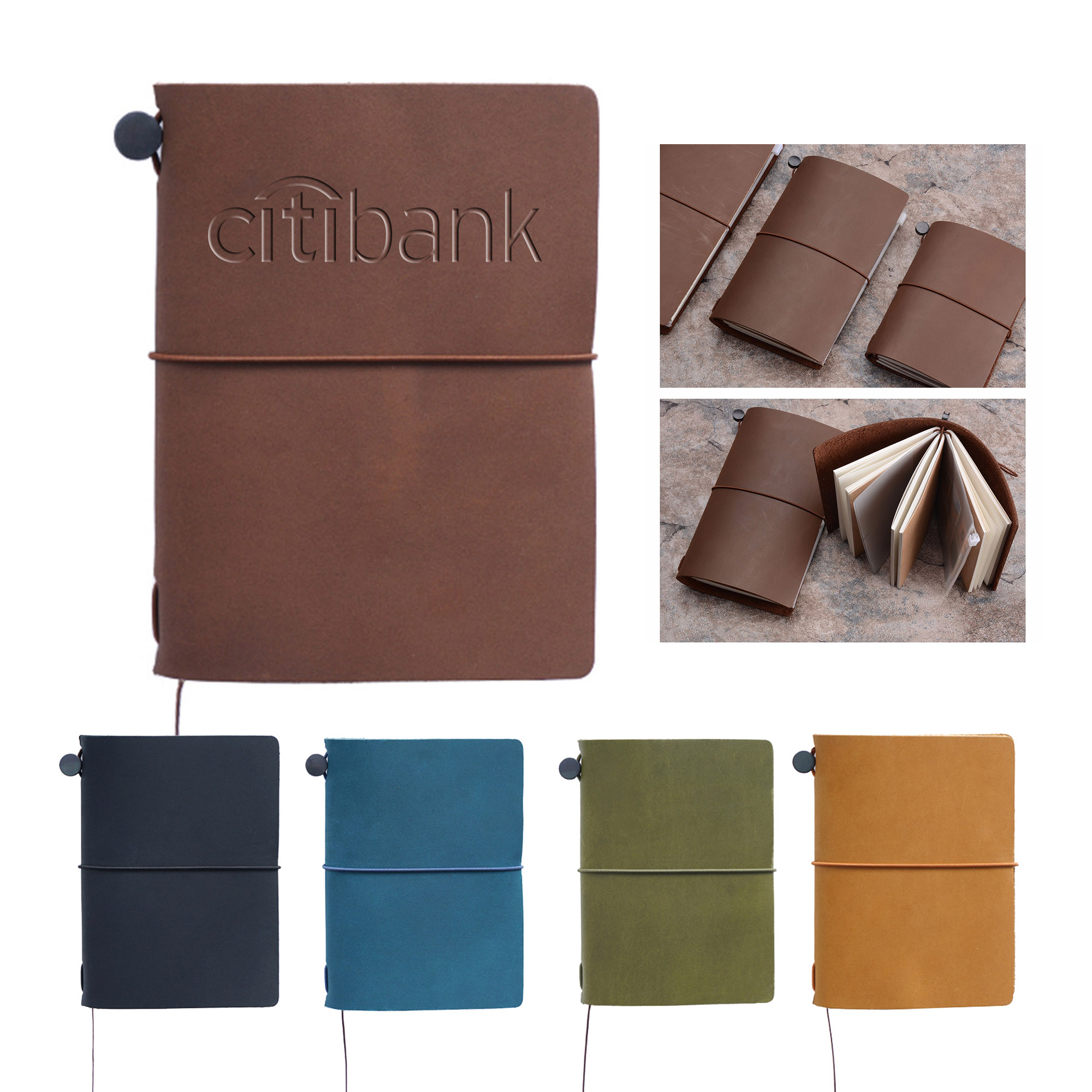 Handmade Genuine Leather Cover Journal (5.32"x4.13") 3