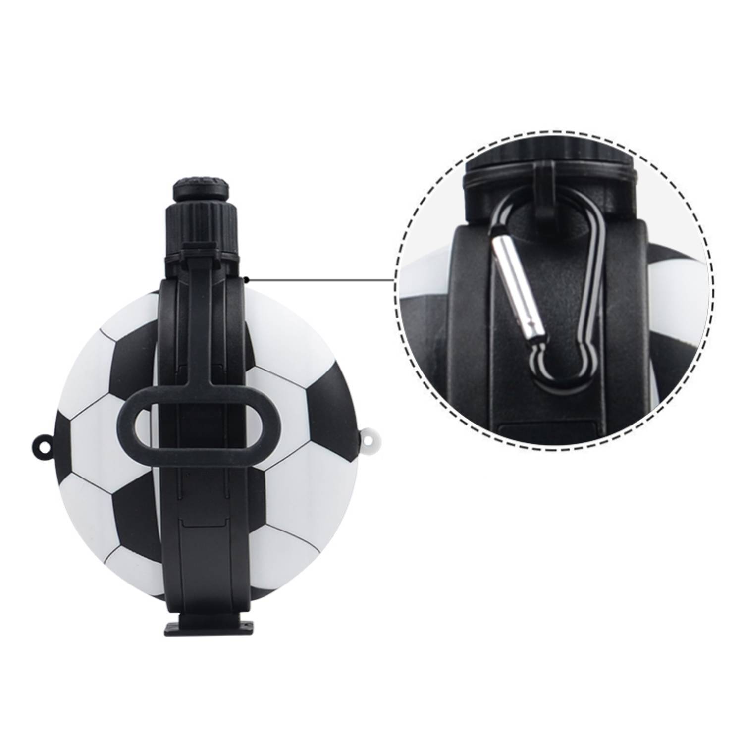 Football Shaped Collapsible Water Bottle, 19.8 oz. 3