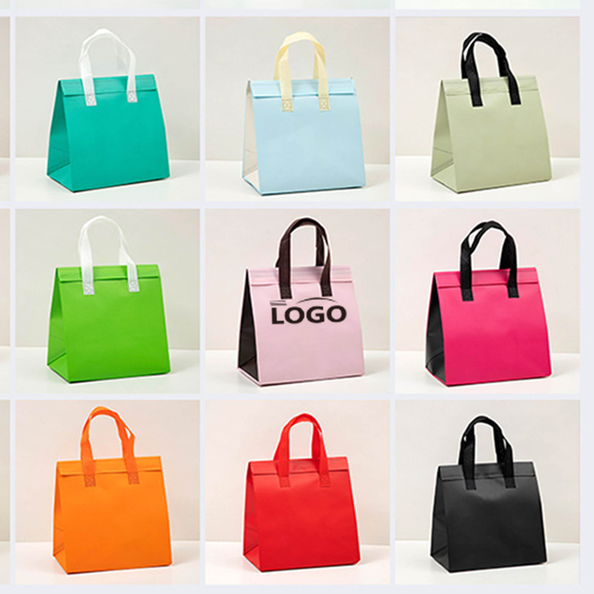 Lined Aluminum Foil Insulated Takeout Bag Coffee Cooler 2
