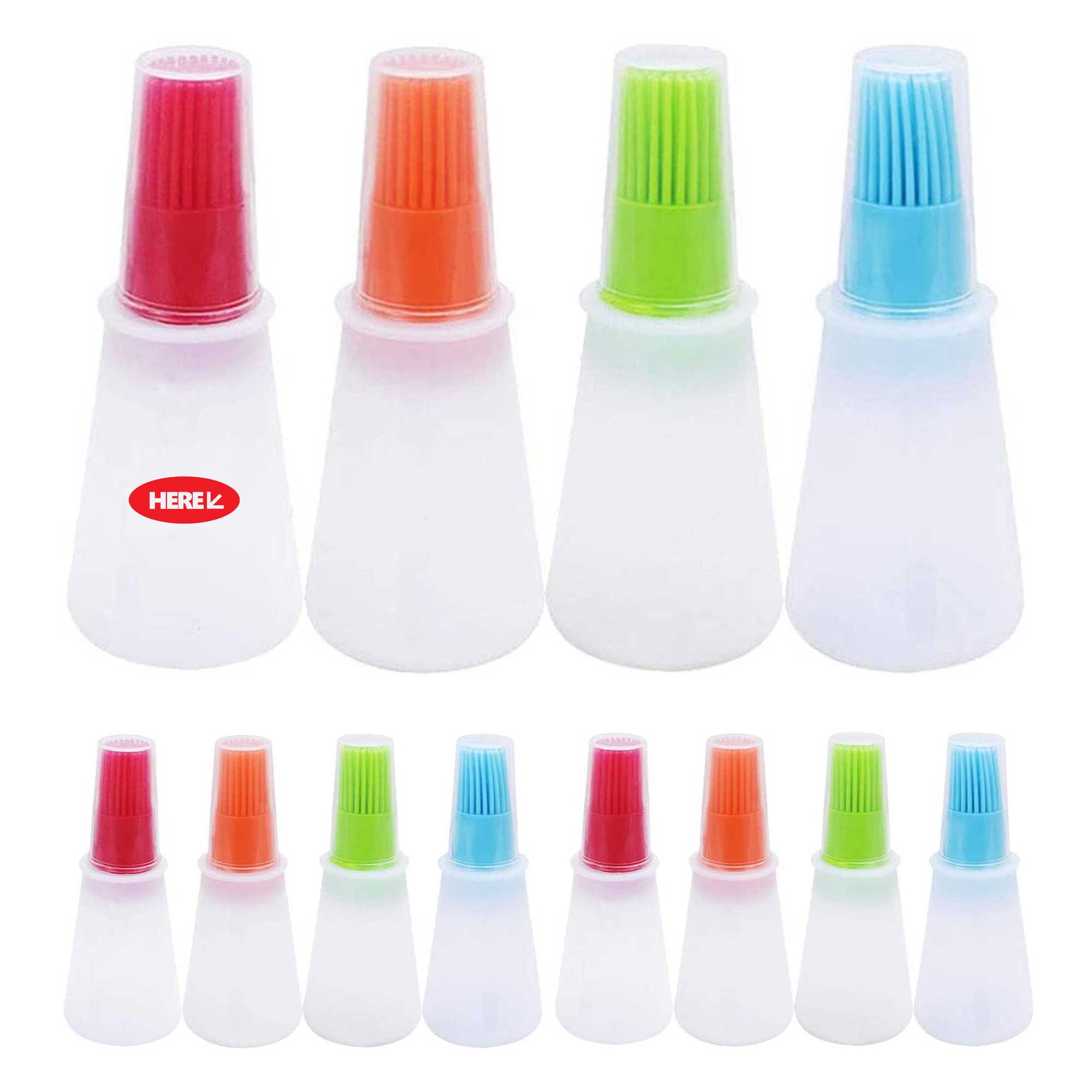 Multicolor Silicone Oil bottle brush 1