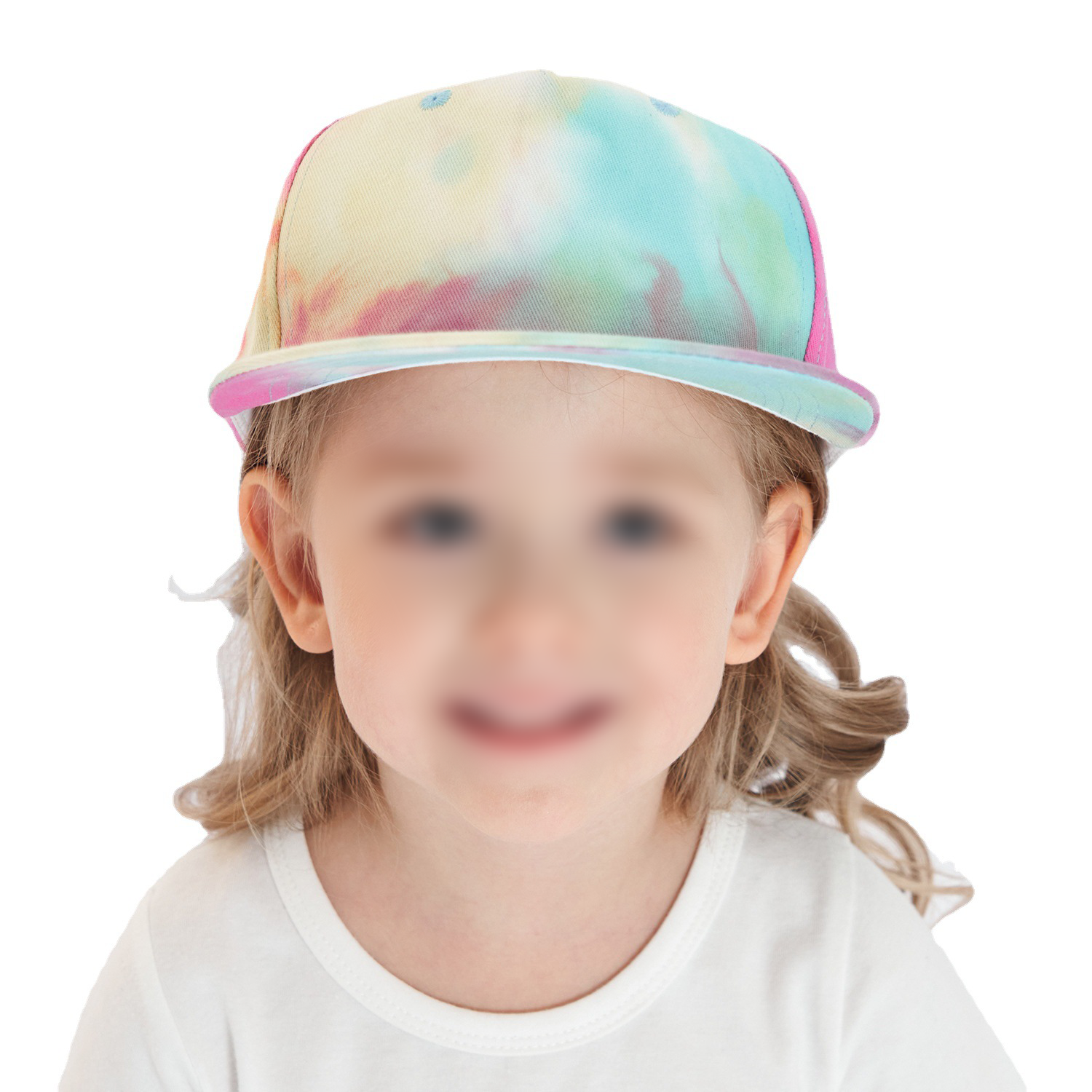 Toddler Tie-Dye Hip Hop Baseball Cap Flat Brim 9
