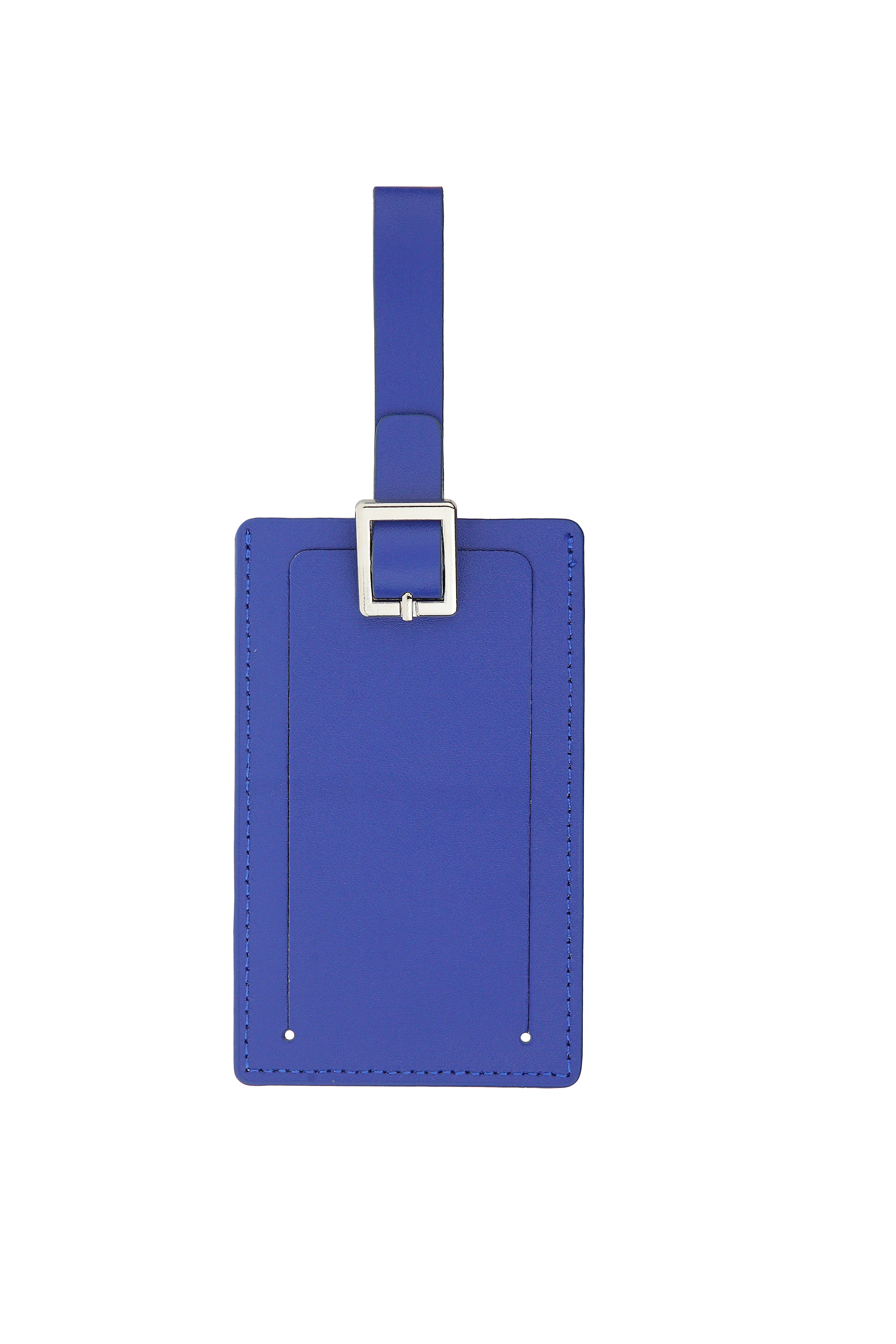 Traveler Bond Leather Luggage Tag - Blue