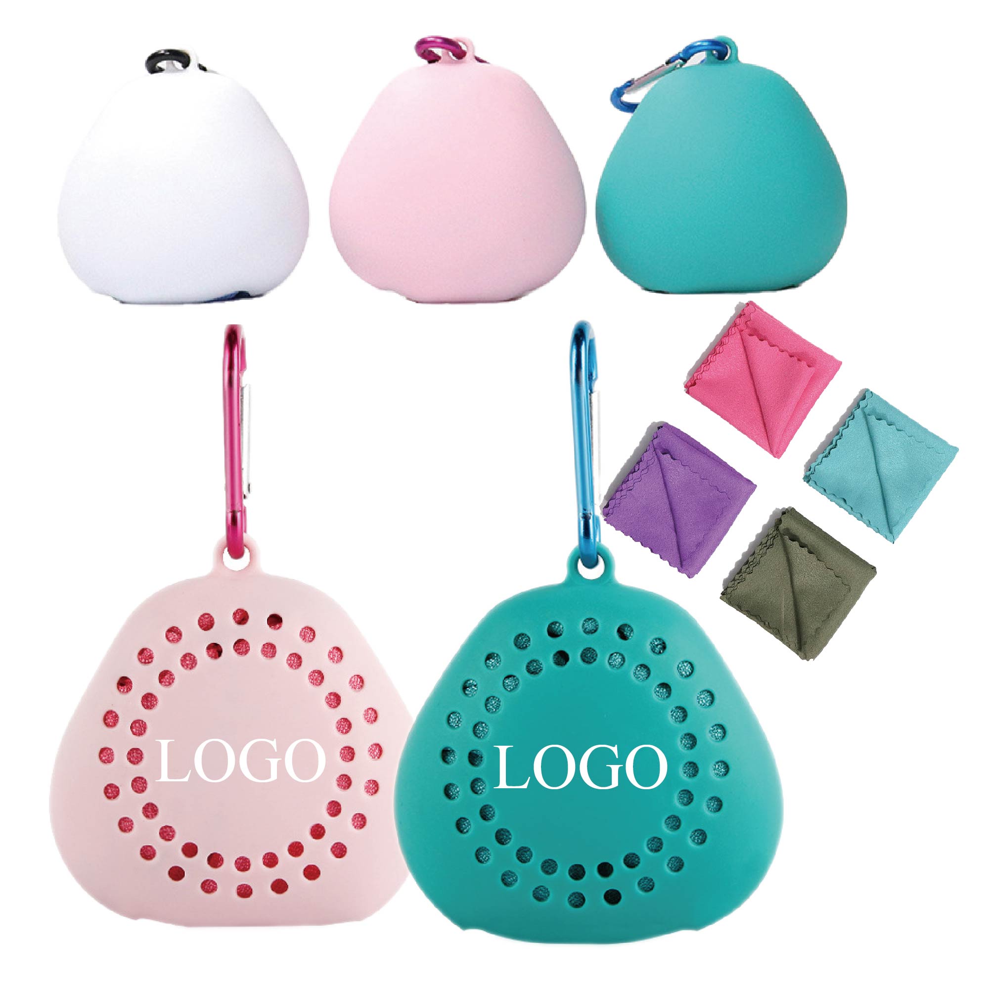 Quick Dry Towels with Silicone Holder 2