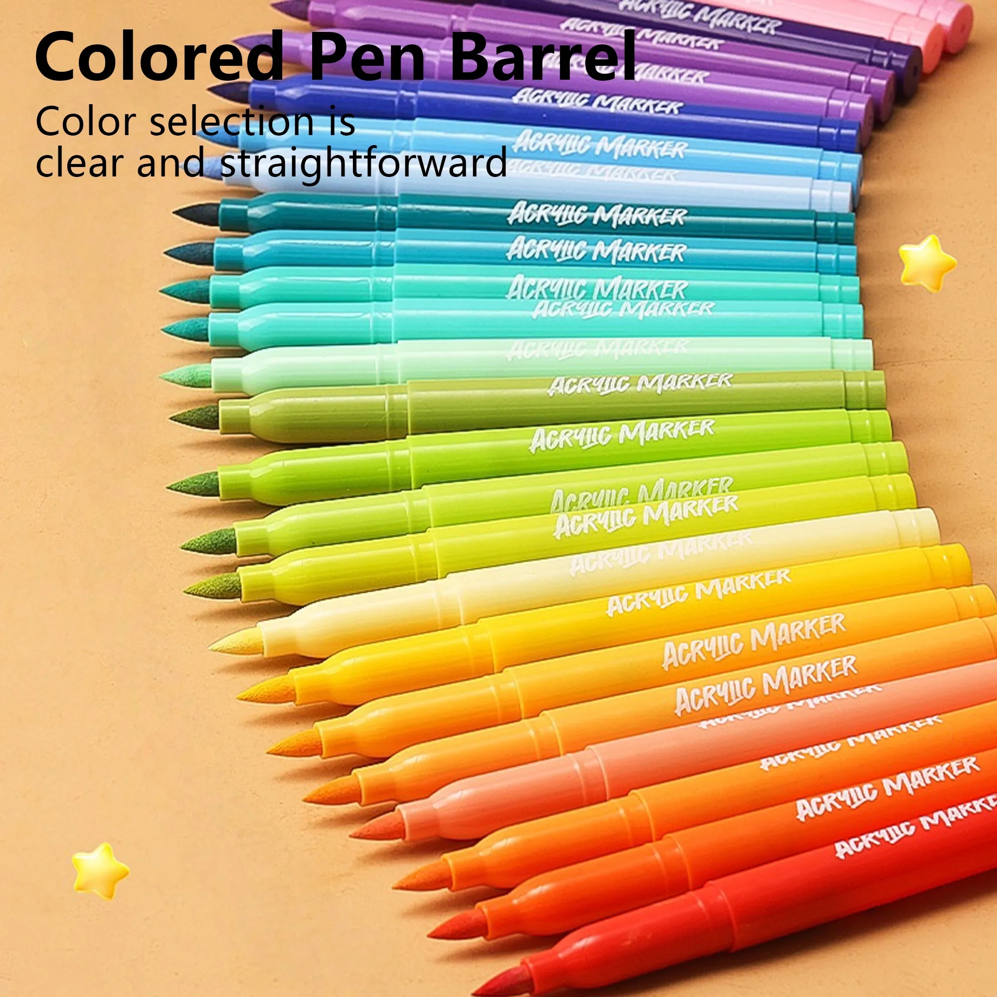 12 Color Washable Acrylic Markers Set Free Shipping 8